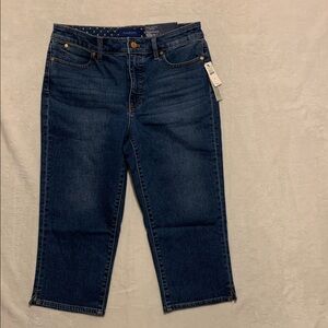 Talbots Pedal Pusher blue Jeans size 6 new